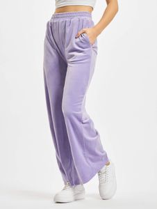 moderne Urban Classics Damen Hose Straight Fit Stretch Taschen Violett