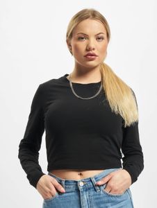 Modern Urban Classics women's sweatshirt, stretch slim fit, 180 g/m², cotton, black