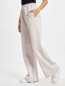 Pantalones de mujer Versatile Urban Classics, corte recto, cordón ajustable, bolsillos, algodón, violeta claro.
