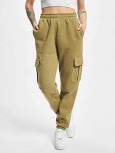 lässige Urban Classics Damen Hose Kordelzug Taschen 300 g/m² mit Baumwolle Oliv-Grün