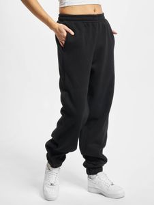 lässige Urban Classics Damen Hose Kordelzug Taschen 300 g/m² Schwarz