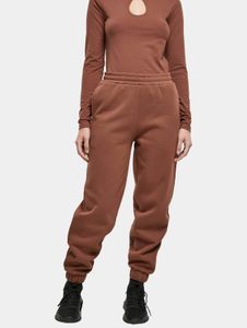 lässige Urban Classics Damen Hose Kordelzug Taschen 300 g/m² Braun