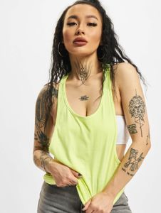 bequemes Urban Classics Damen T-Shirt 140 g/m² mit Baumwolle Neon-Gelb