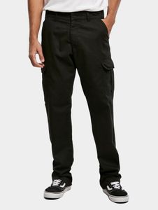 stylische URBAN CLASSICS Herren Jeans Straight Fit Taschen 320 g/m² mit Baumwolle Schwarz