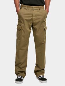Jean homme Urban Classics confortable, coupe droite, poches, 320 g/m², coton, vert olive