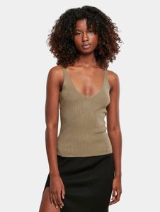 sporty Urban Classics women's T-shirt, slim fit, 12 g/m², beige