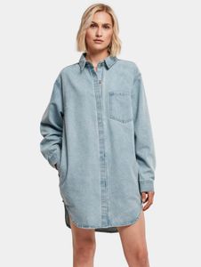 stylische URBAN CLASSICS Damen Jeans Oversize Denim 370 g/m² mit Baumwolle Blau