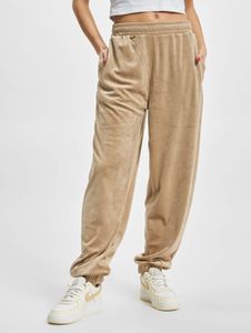 Modern Urban Classics Women's Stretch Trousers with Drawstring and Pockets, Beige
