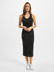 leichtes Urban Classics Damen Kleid Stretch 225 g/m² Schwarz