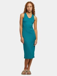 stilvolles Urban Classics Damen Kleid Stretch 225 g/m² Türkis