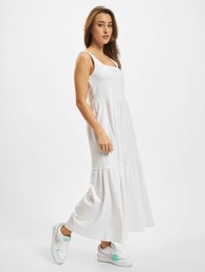 modisches Urban Classics Damen Kleid 180 g/m² mit Baumwolle Weiß