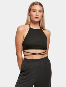 Camiseta deportiva Urban Classics para mujer, elástica, 225 g/m², negra