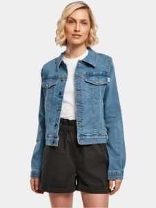 Veste femme Functional Urban Classics en denim extensible bleu, avec poches.