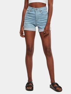 stylische Urban Classics Damen Jeans Stretch Reißverschluss Taschen Blau