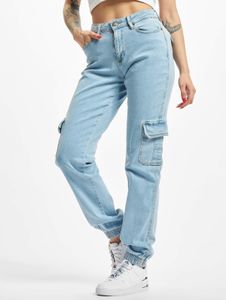 lässige Urban Classics Damen Jeans Stretch Taschen 410 g/m² Blau