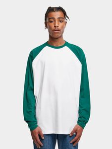 lässiges Urban Classics Herren Sweatshirt Oversize 200 g/m² mit Baumwolle Grün/Weiß