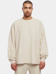 lässiges Urban Classics Herren Sweatshirt Rippstrick Oversize 300 g/m² mit Baumwolle Beige