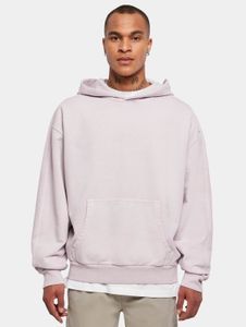 Modern Urban Classics Men's Hoodie with Ribbed Cuffs, 470 g/m² Cotton, Violet