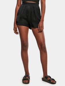 sommerliche Urban Classics Damen Shorts 95 g/m² Schwarz