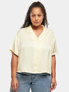 vielseitiges Urban Classics Damen Polo-Shirt 95 g/m² Pastell-Gelb