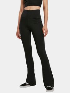 moderne URBAN CLASSICS Damen Hose Stretch Slim Fit 220 g/m² mit Baumwolle Schwarz