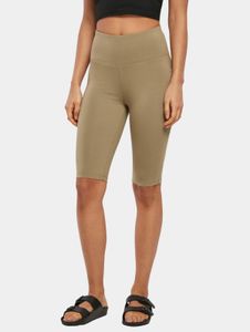 bequeme Urban Classics Damen Hose Stretch Slim Fit 220 g/m² mit Baumwolle Beige