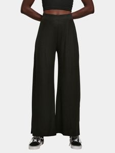 stylische Urban Classics Damen Jeans Stretch Rippstrick 200 g/m² Schwarz
