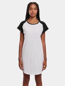 sportliches Urban Classics Damen T-Shirt 180 g/m² mit Baumwolle Weiß/Schwarz