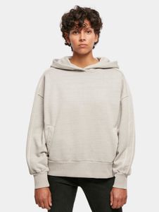 lässiger Urban Classics Damen Hoodie große Kapuze Taschen 470 g/m² mit Baumwolle Grau