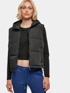 funktionale Urban Classics Damen Jacke Kordelzug Reißverschluss 210 g/m² Schwarz