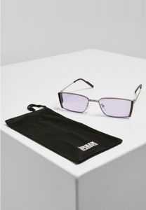 stylische Urban Classics Unisex Sonnenbrille Kordelzug Silber/Violett