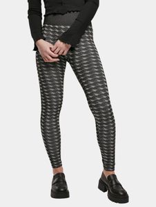 moderne Urban Classics Damen Hose Stretch 260 g/m² Schwarz/Weiß