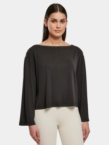 bequemes Urban Classics Damen Sweatshirt Oversize 200 g/m² Schwarz