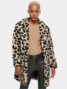 stylische Urban Classics Damen Jacke Taschen Oversize 300 g/m² Beige/Schwarz