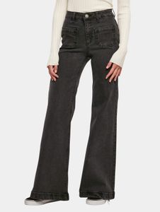 Jean stretch en coton noir Stylish Urban Classics pour femme