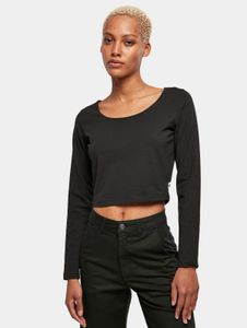 weiches Urban Classics Damen Sweatshirt Stretch 180 g/m² mit Baumwolle Schwarz