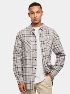 modernes URBAN CLASSICS Herren Polo-Shirt Taschen Oversize 128 g/m² mit Baumwolle Grau