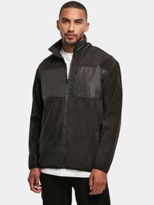 moderne Urban Classics Herren Jacke Reißverschluss Taschen 230 g/m² Schwarz