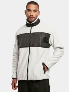 Stylish Urban Classics men's jacket with zippers, pockets, 230 g/m², grey
