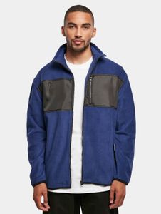 schlichte Urban Classics Herren Jacke Reißverschluss Taschen 230 g/m² Blau