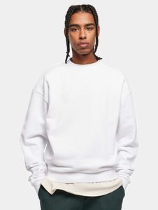 weiches Urban Classics Herren Sweatshirt 460 g/m² mit Baumwolle Weiß