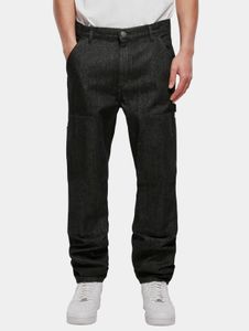 Modern Urban Classics Men's Jeans with Pockets, Denim 150 g/m² with Cotton, Black