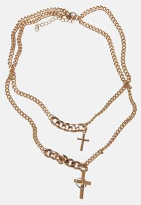 bequemes Urban Classics Unisex Kette Ketten-Detail Gold