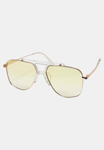 stylische Urban Classics Unisex Sonnenbrille Transparent/Gold