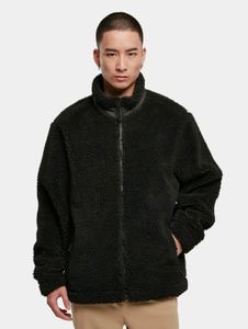 moderne Urban Classics Herren Jacke Reißverschluss Taschen 570 g/m² Schwarz