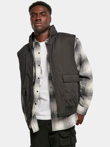 moderne Urban Classics Herren Jacke Reißverschluss Taschen 78 g/m² Schwarz