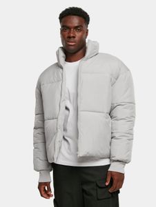 lässige Urban Classics Herren Jacke Reißverschluss Taschen 78 g/m² Grau