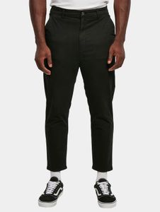 moderne URBAN CLASSICS Herren Jeans Stretch Reißverschluss Taschen mit Baumwolle Schwarz