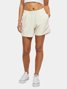bequeme Urban Classics Damen Shorts Taschen 250 g/m² mit Baumwolle Creme