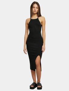 Robe Urban Classics pour femme, coupe ajustée, 12 g/m², noire